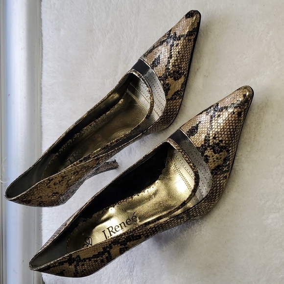 J.Renee Shoes - 𝅺J. Renee snakeskin pump size 10